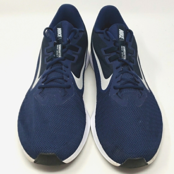 Nike Downshifter 9 Men's Size 14 AR4946-400 Navy Blue Running Shoes Like New - Picture 2 of 11